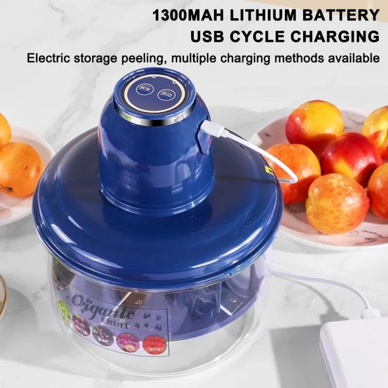 

Новая автоматическая машина для очистки фруктов - средство для удаления кожи без помощи рук для дома, ягоды, фруктов, беспроводной портативный кухонный гаджет