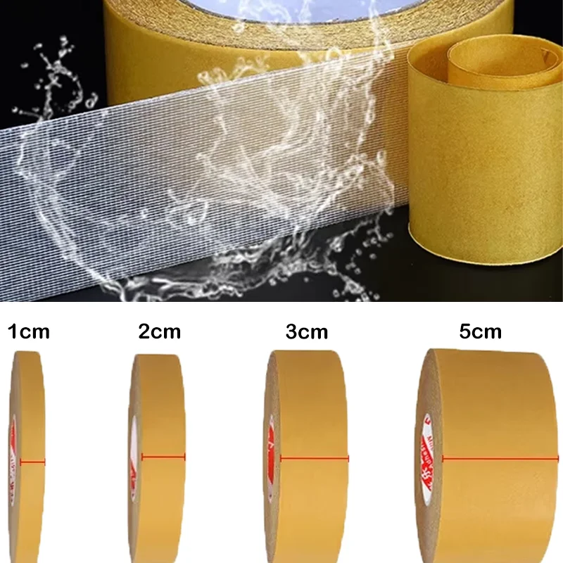 

Strong Fixation Double Sided Tape Translucent Mesh High Viscosity Traceless Waterproof Cloth Base Tapes Carpet Adhesive