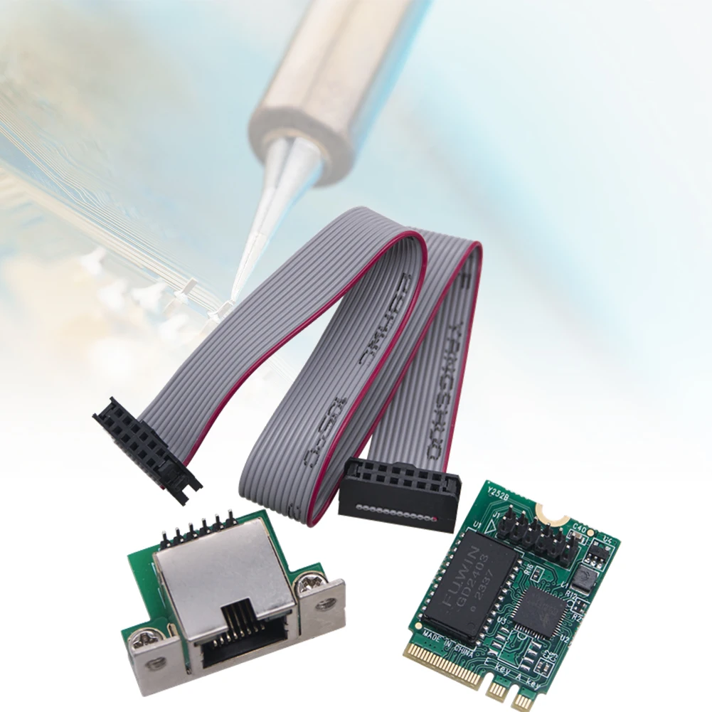 

Сетевая карта 2.5G M.2 с одним портом RJ45, M.2 A+E для Gigabit Ethernet, 10/100/1000 Мбит/с, Mini PCIE