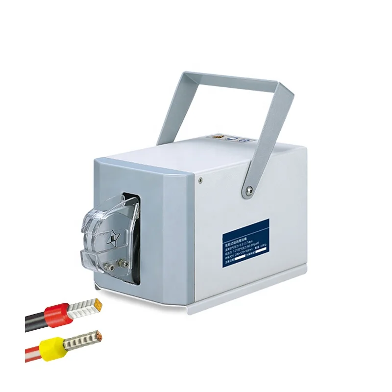 0.08-10mm2 Ferrule Quadri/Hexagon Pneumatic Cable Termination Crimping Machine Four Side Crimping ISO/CE