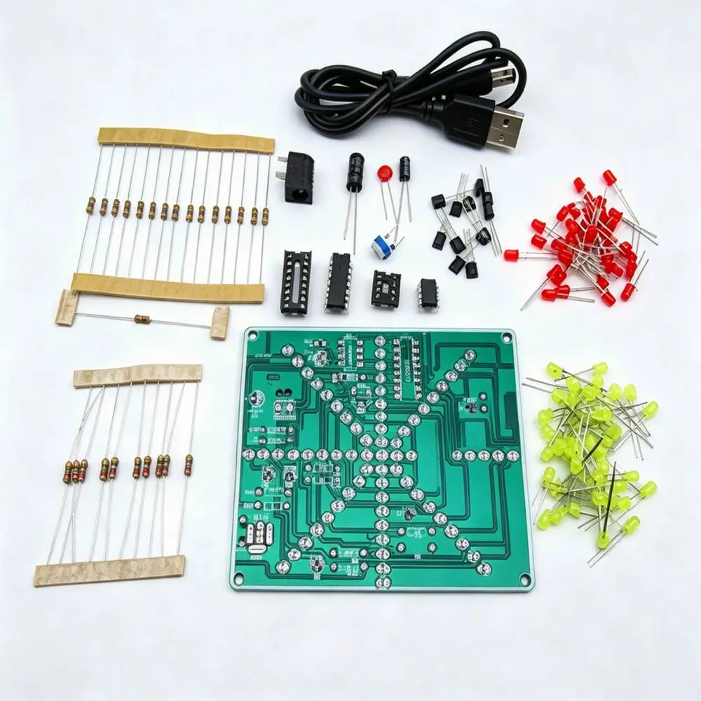 Electronic Welding Project Star LED Flowing Light DIY Kit Flashing Circuit Board Practical Education Hobby Tool