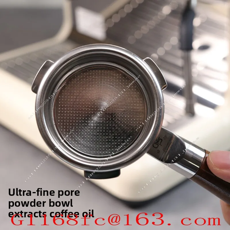 Coffee Machine Handle 58mm Three-ear Stainless Steel, Bottomless Hollow Handle