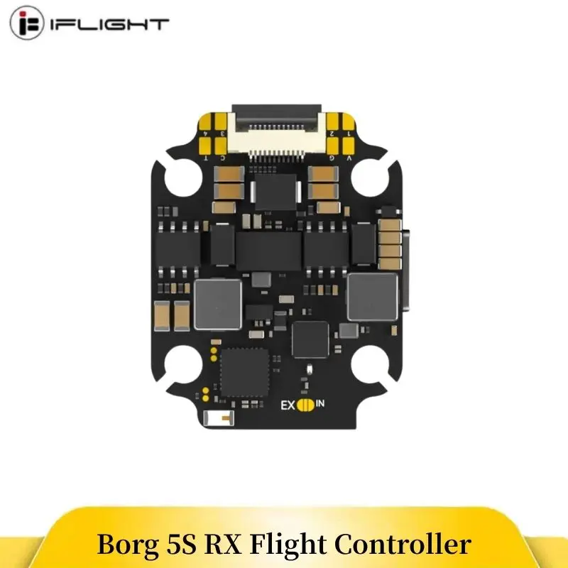 

Контроллер полета iFlight Borg 5S RX Встроенный приемник ELRS 2,4 ГГц Поддержка аккумулятора LIHV для RC FPV Drone