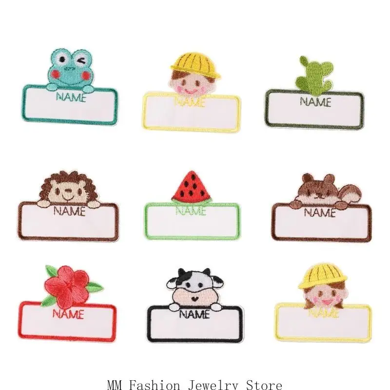 

D0UB 9 шт. самоклеящиеся нашивки для вышивки имен для одежды и аксессуаров