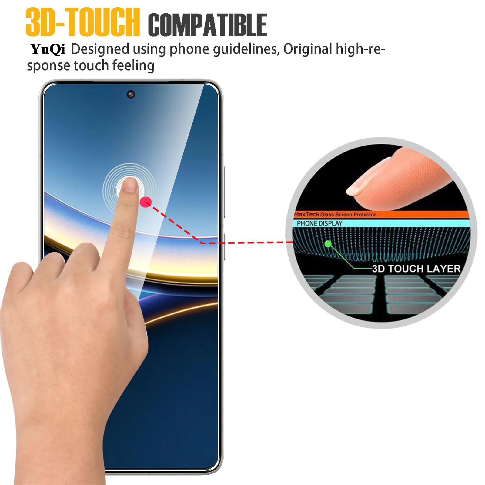 Displayschutzfolie für POCO F7 Pro Ultra 6,67 Zoll, gehärtetes Glas, NICHT vollständige Abdeckung, HD-Kristall, 9H, kratzfeste Hülle, freundlich – Detail 5