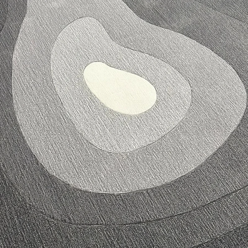 

Ins grey wabi wind handmade milk silk carpet living room bedroom irregular bedside thick blanket