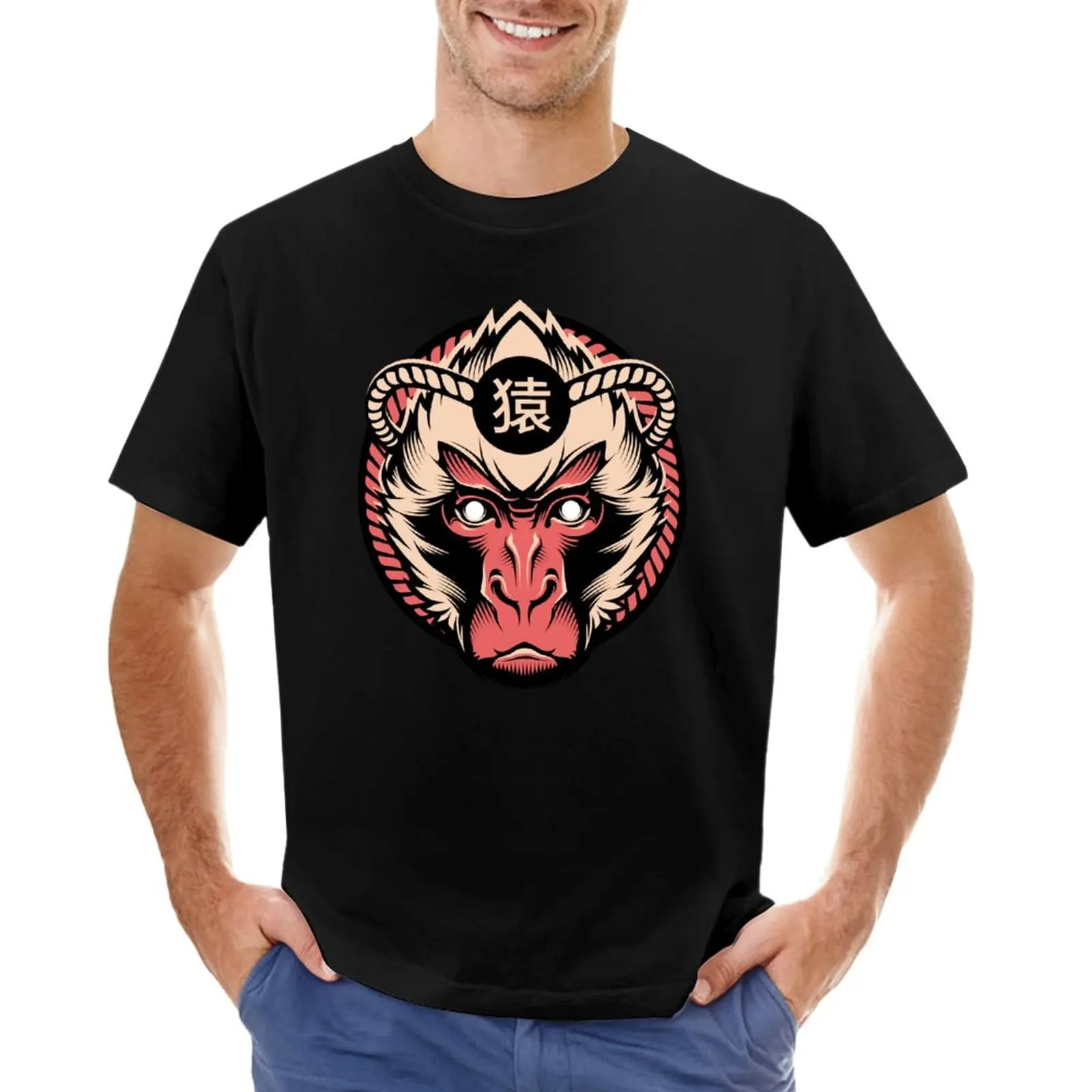 

Monkey - Japan Animal Series T-Shirt quick drying tees hippie clothes boys whites t shirts men