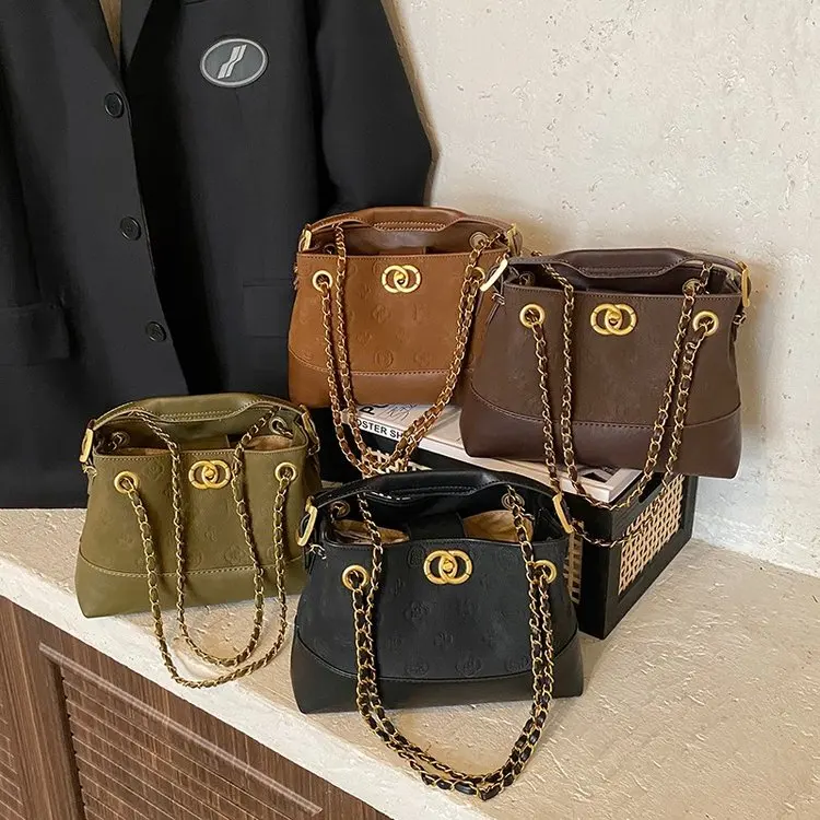 

2025 Vintage-Inspired Tote Bag, Multi-Way Convertible Top Handle Crossbody Purse for Women, Textured Vegan Leather Day