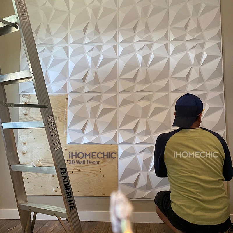 3D wall sticker House wall renovation stereo stone 3D wall panel non-self-adhesive art tile 3D wallpaper room bathroom ceiling