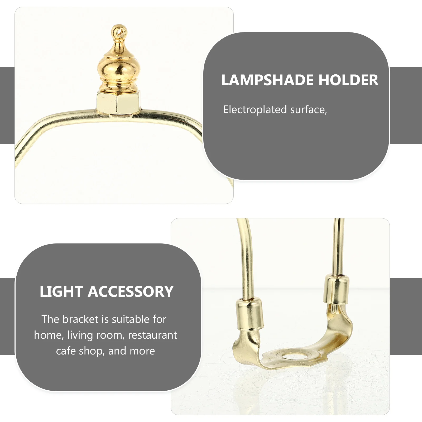 Lampenschirm Horn Halter Metall Galvanisiert Robust Tisch Stehlampe Rahmen DIY Lampenschirm Unterstützung Zubehör für Wohnzimmer