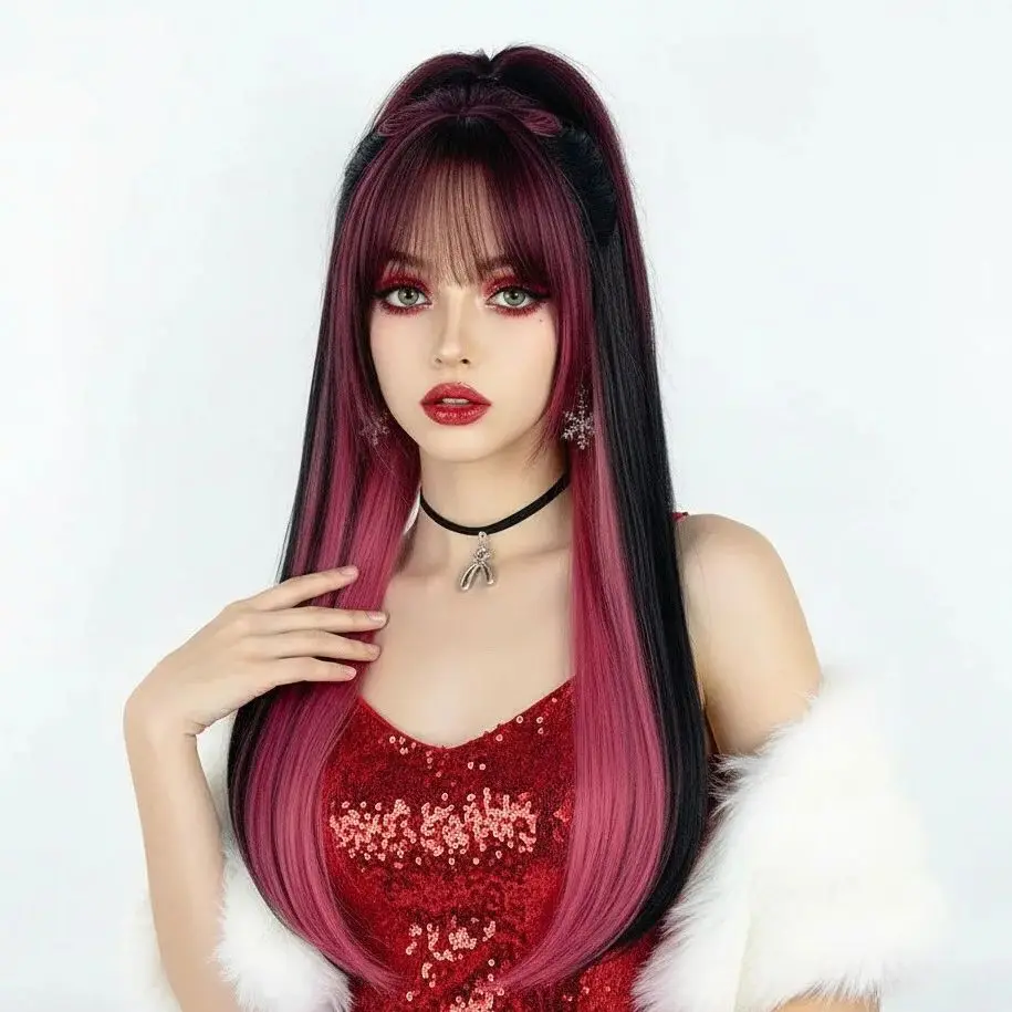 peruca-sintetica-lolita-longa-e-reta-destaques-rosa-cor-dupla-cabelo-para-meninas-cosplay-uso-diario-com-franja