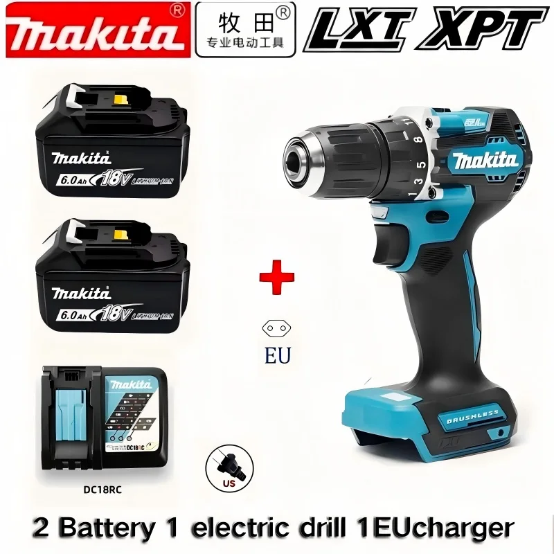

Makita 18V LXT Rechargeable Lithium Battery 5.0Ah 6.0Ah For Cordless Drill BL1890 BL1860B BL1850 DDF487
