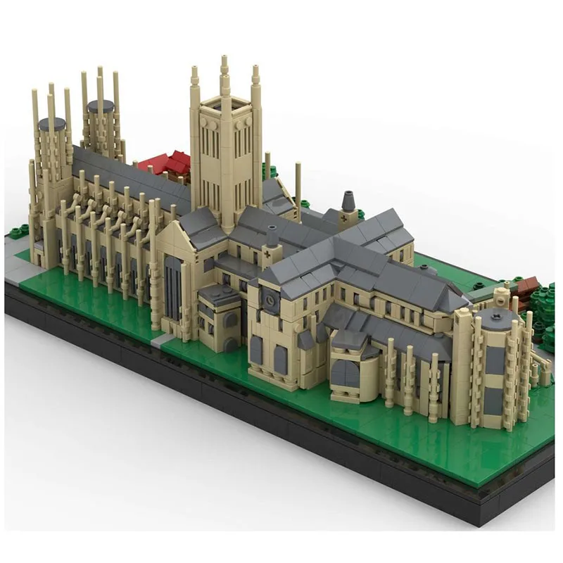 Boutique new MOC building blocks, medieval architectural models, Canterbury Cathedral modules, toys, gifts, DIY assembly sets