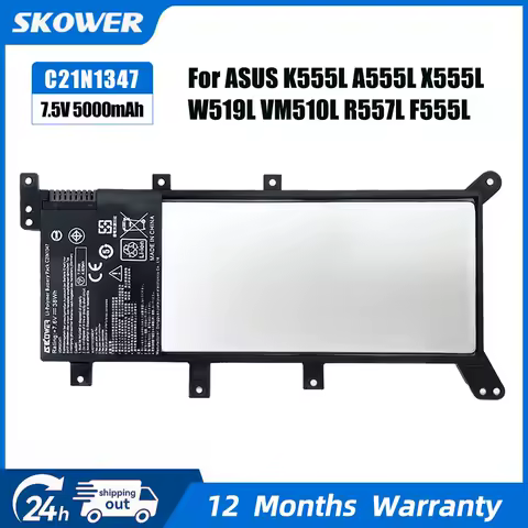 SKOWE 38WH C21N1347 Laptop Battery For ASUS X554L X555 X555L X555LA X555LD X555LN X555MA 2ICP4/63/134