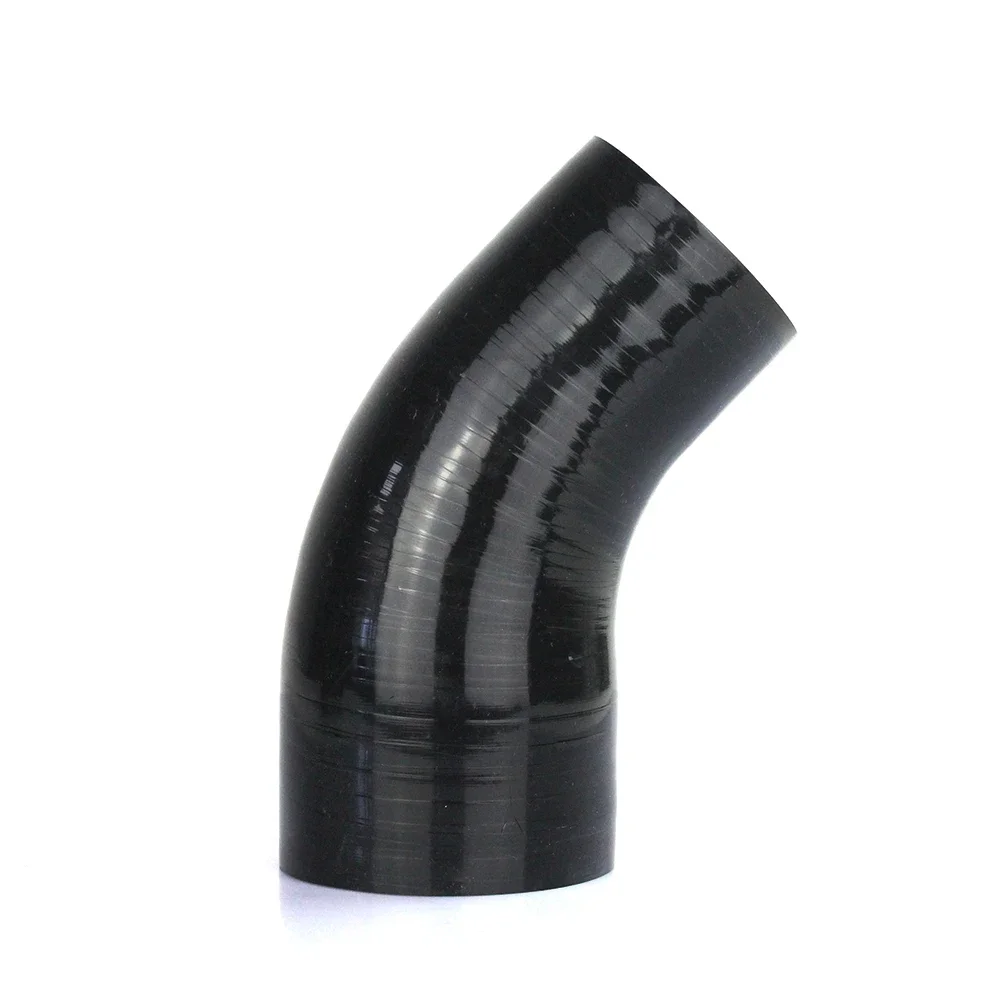 45 Degrees Reducer Silicone Elbow Hose for Cold Air Intake Pipe  38 45 51 57 63 70 76 83 89mm Rubber Joiner Bend Reducer Tube