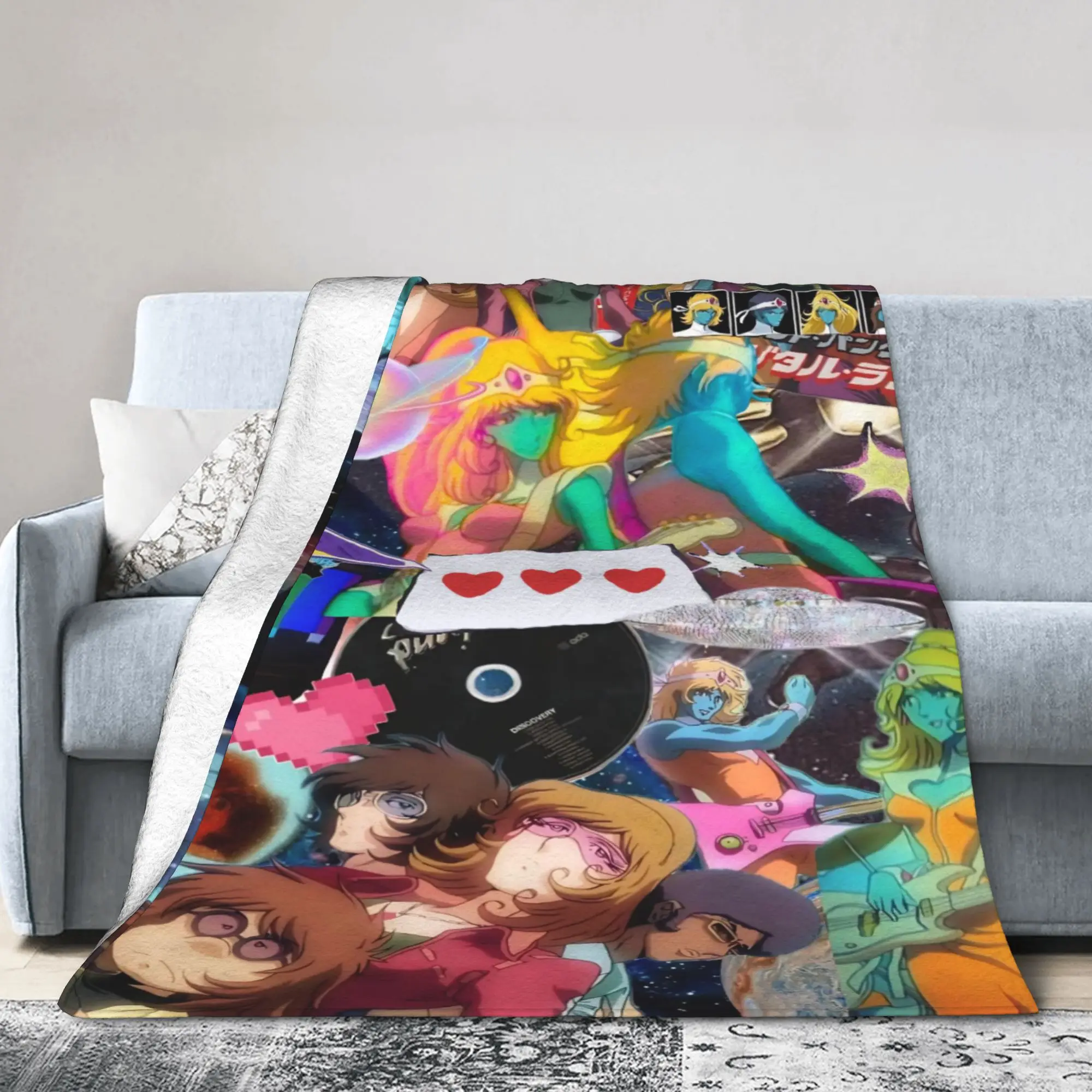 Stella Octave Arpegius Blankets Flannel Summer Air Conditioning Interstella 5555 Throw Blankets for Bedding Travel Bedspread