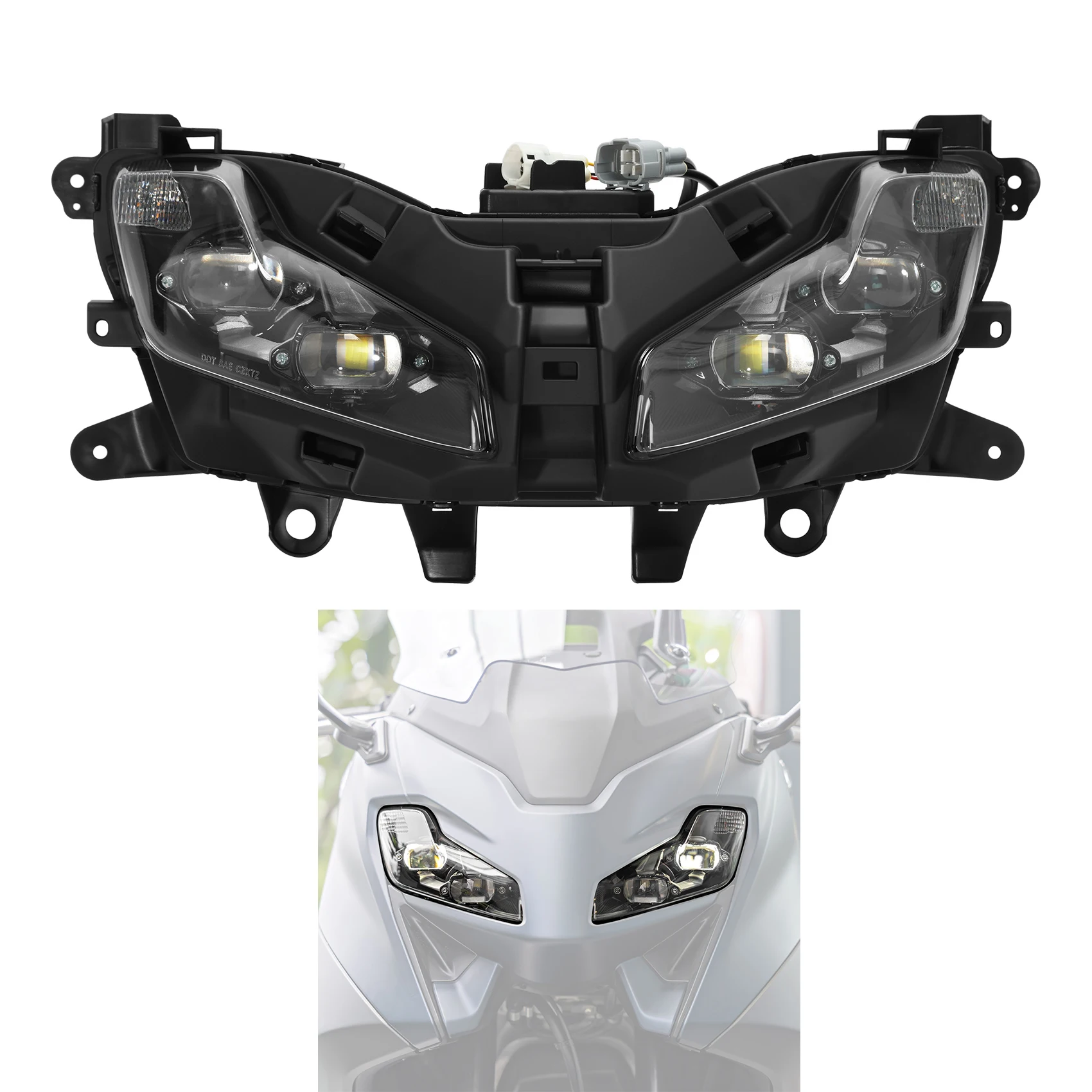 

LED Front Headlight Lamp Assembly Fit For Yamaha TMAX 560 T-MAX560 2022 2023 2024