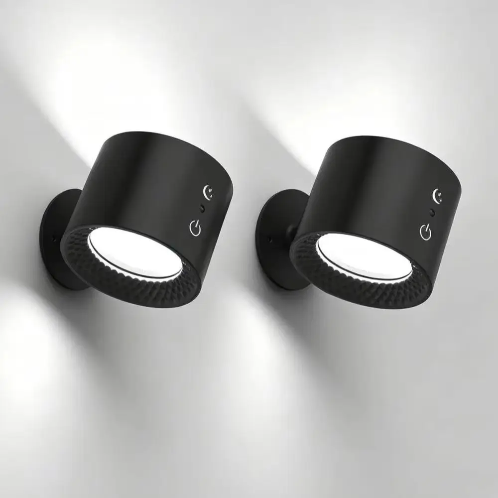 Magnetic RGB Wall Sconce, Rechargeable Wireless Wall Light with Remote, 3 Color Temperatures + 7 RGB Modes, 2000mAh Battery Oper