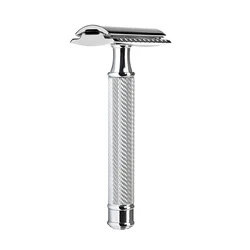 Premium Single Blade Safety Razors, Double Edge Razor Blade, Shaving Razors for Men with Razor Stand and 5 Platinum blades