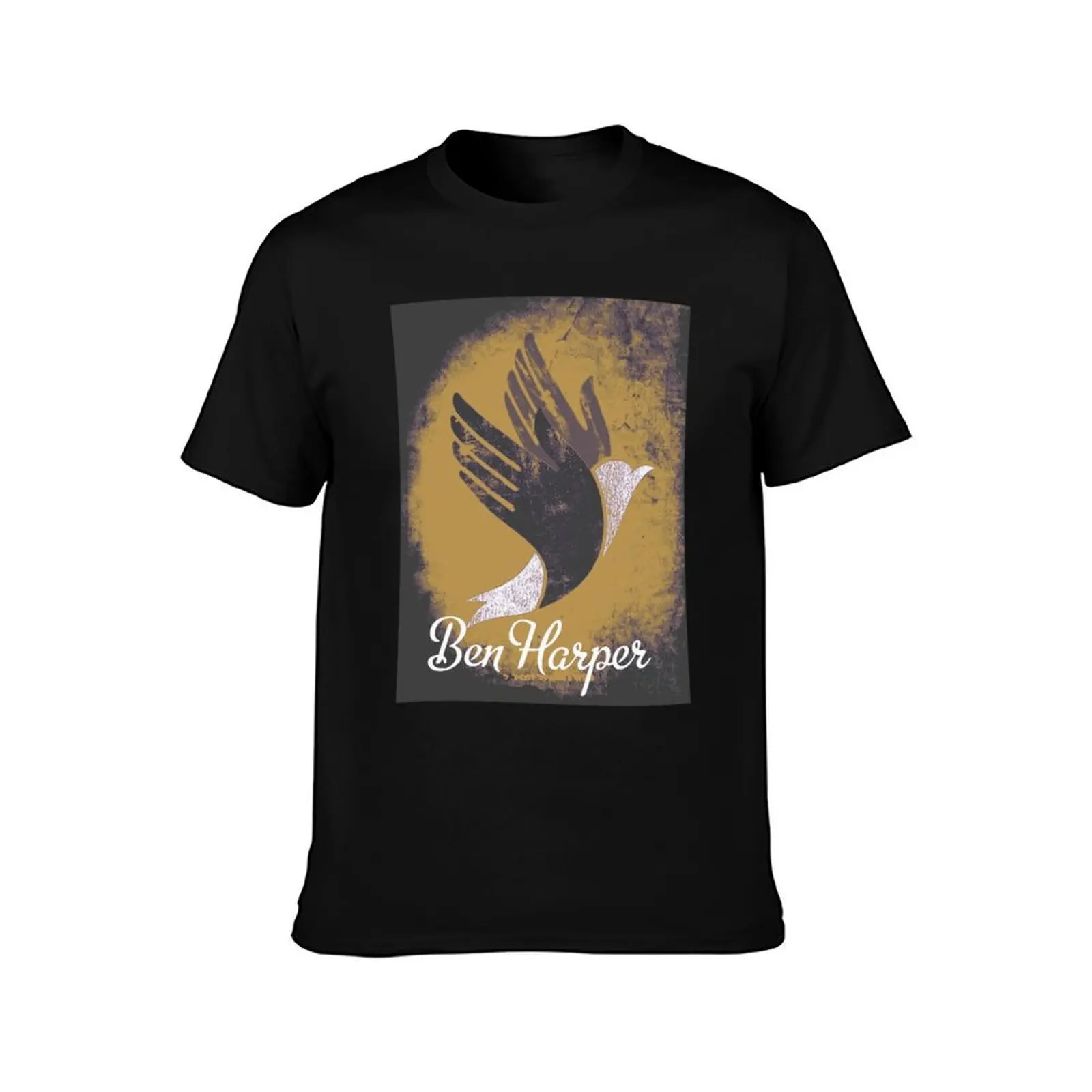 Ben Harper - Graphique daffiche de musique vintage Dove effet de style grunge. Incroyable aut T-Shirt Summer Casual Cotton Tee