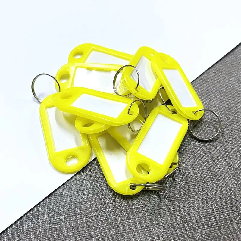 Key tag plastic can be handwritten to mark classification key tag mark tag pendant hotel colorful label