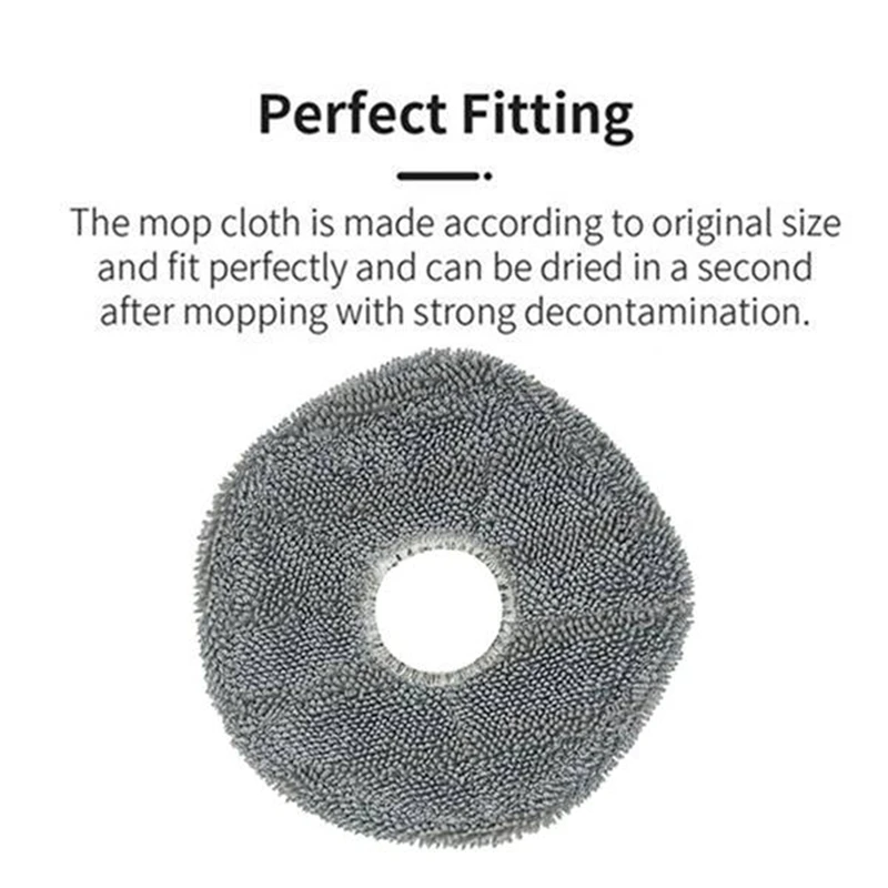 Eufy X9 Pro 로봇 진공 청소기 액세서리, 교체 가능한 예비 부품, 세척 가능한 걸레 천, 사이드 브러시, 12 개