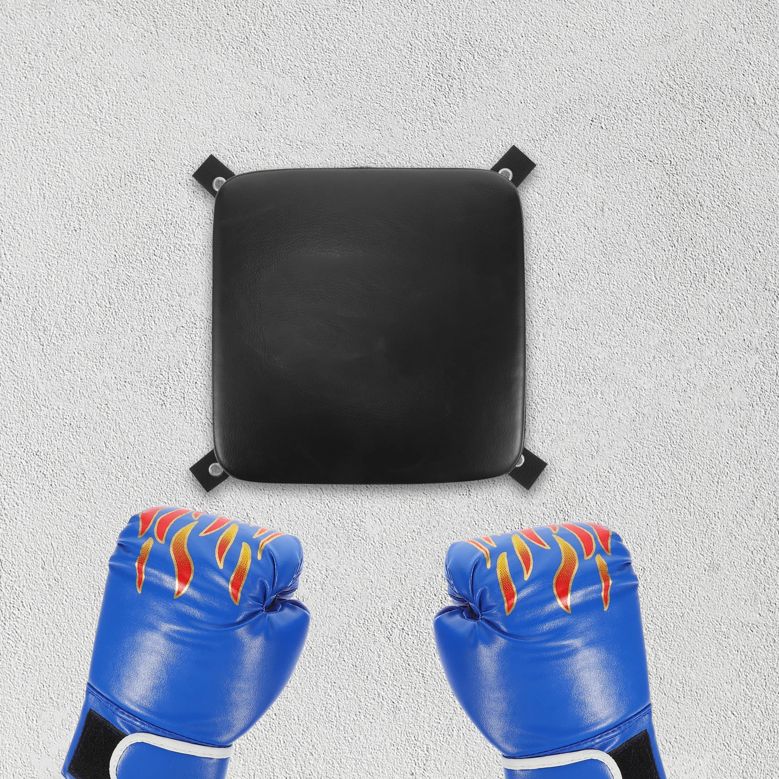 

Kids Flame Print Boxing Gloves PU Material for Martial Arts Training Kickboxing Fighting Cardio Resistance Tear Strong Sewing