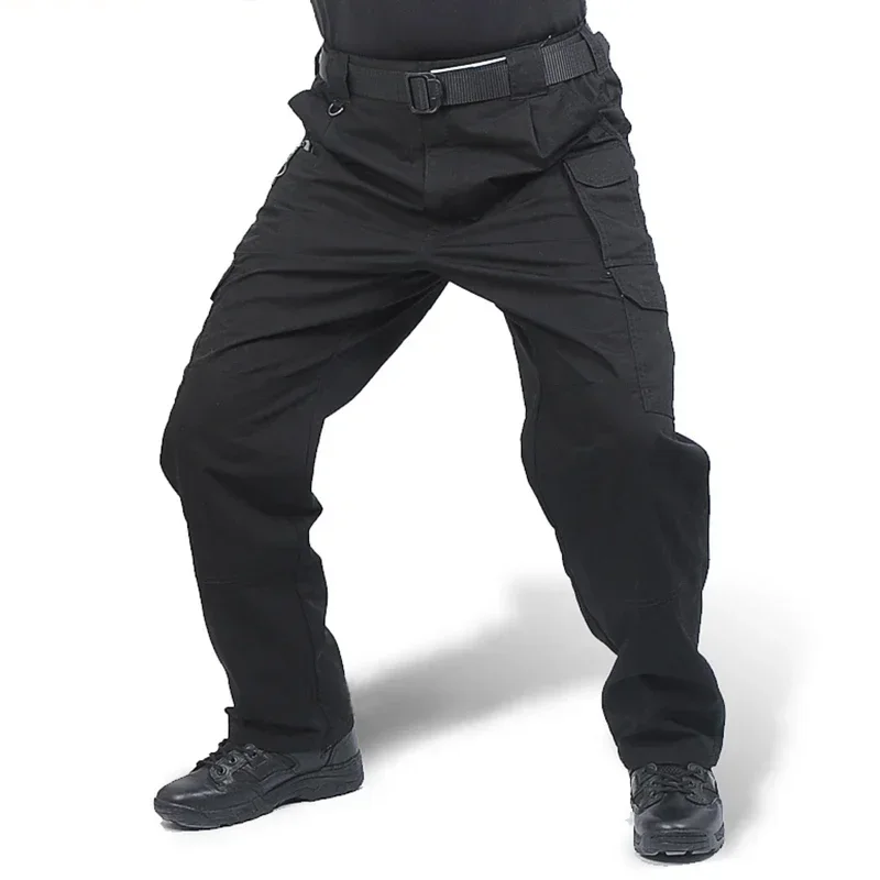 

Clothing Men Tactical Pants Hunting Casual Solid Multi pockets Cargo Pants Wear Resistent Male Trousers Ripstop