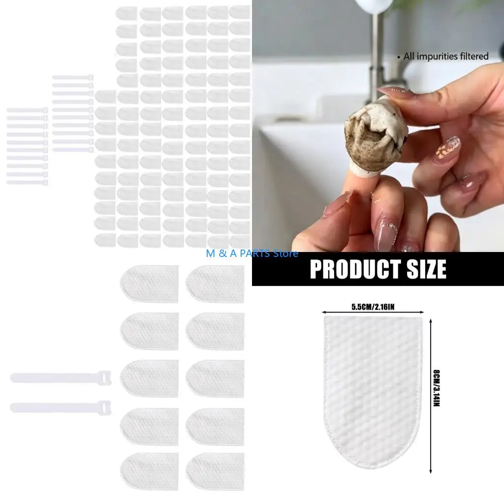 

U1JF Leakproof Car Water Tap Filter Cover Washable Fabric Faucet Strainer for Sinks