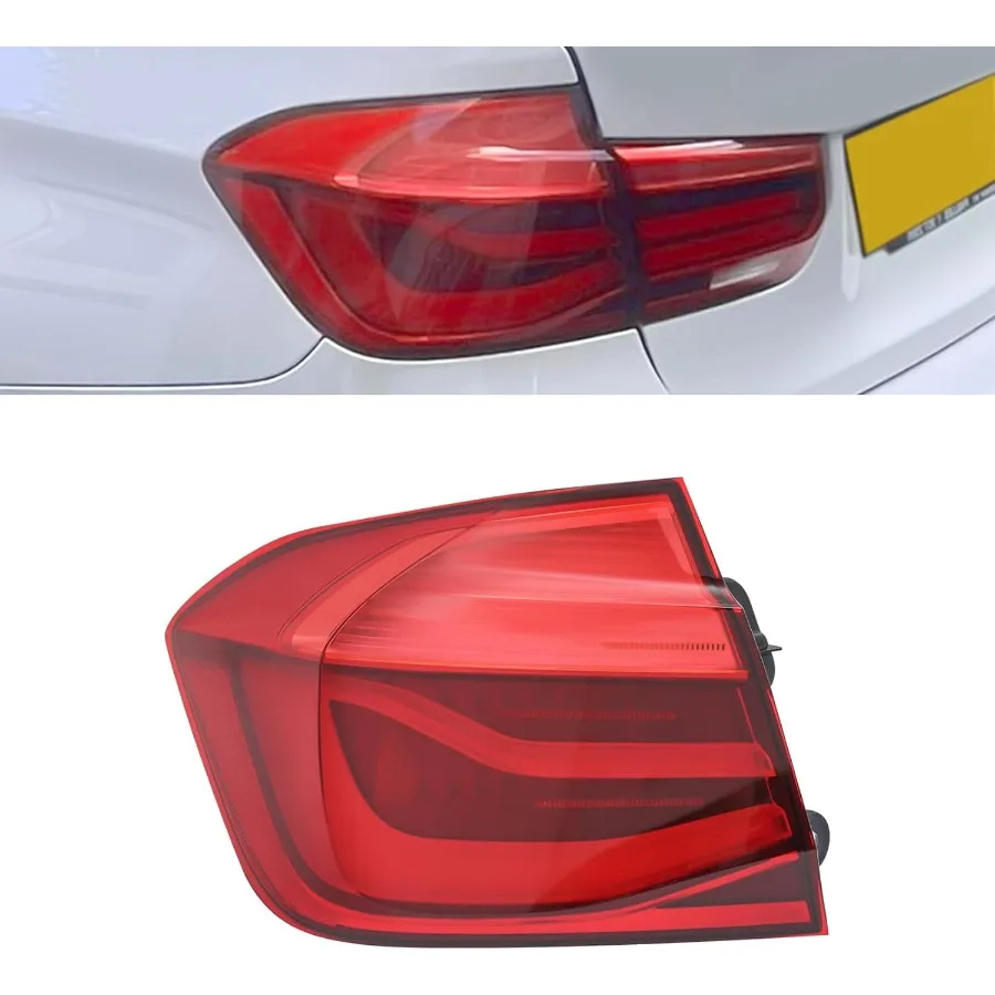 ل 2016 2017 2018 BMW 3 سلسلة F30 F80 316 318i 320i LED الخارجي الذيل ضوء الجمعية سائق الجانب الأيسر الذيل ضوء المصباح ضوء الفرامل #2