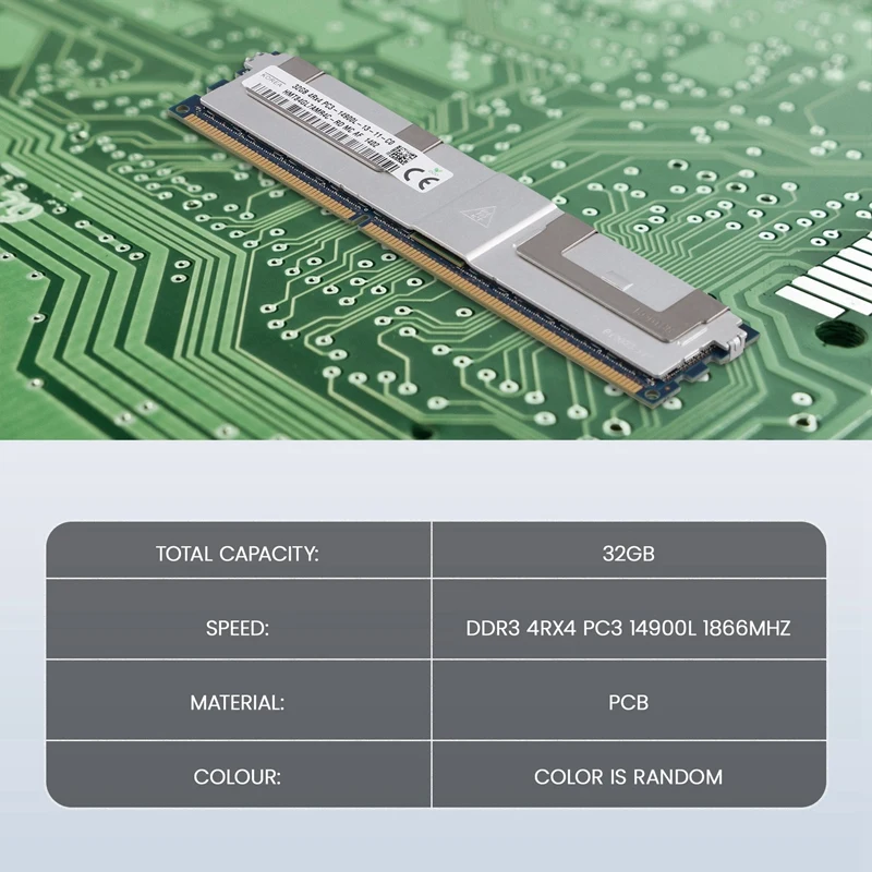 

DDR3 32 ГБ REG Серверная оперативная память 4RX4 PC3 14900L 1866 МГц Серверная память REG-A09I