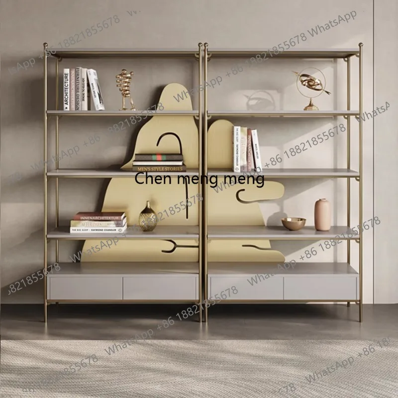 

Italian bookshelf Floor shelf Living room wall display shelf Study storage rack Storage