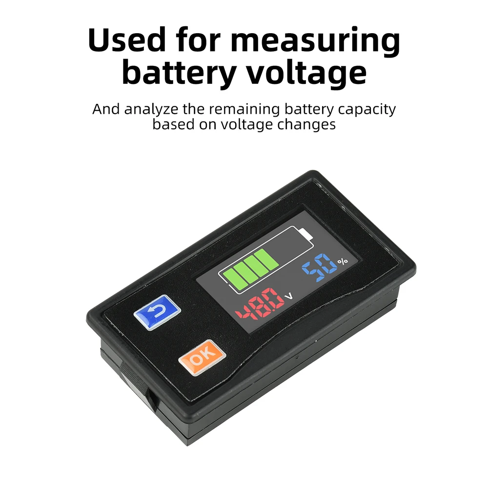 [QV61] DC 9-120V LCD Digitaler Spannungs- und Batteriestandsmesser Universeller Batteriestandsanzeiger für verschiedene Batterietypen – Detail 7