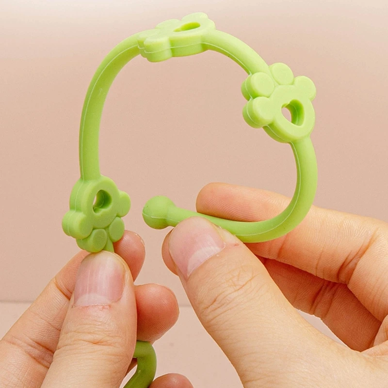 BPA Free Silicone Baby Pacifier Clips Chain Nipple Holder Clip Adjustable Anti-drop Stroller Toys Safety Straps Baby Accessories