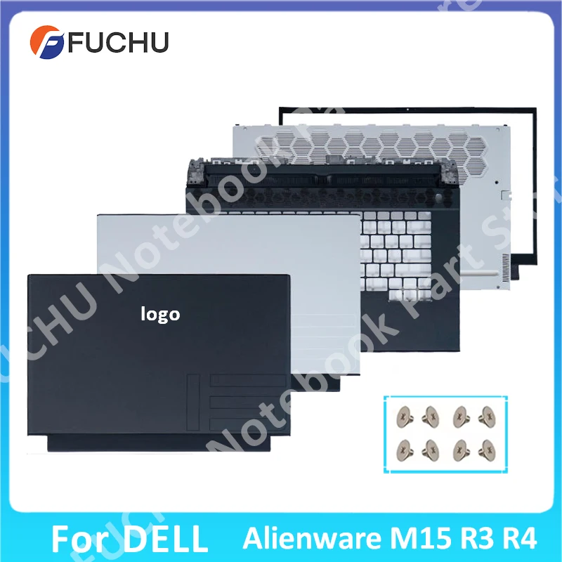 

Bottom/With Replacemen Laptop Case For Dell Alienware M15 R3 R4 Lcd Back Cover/Front Bezel/Palmrest 0VGKFM 01PKW2