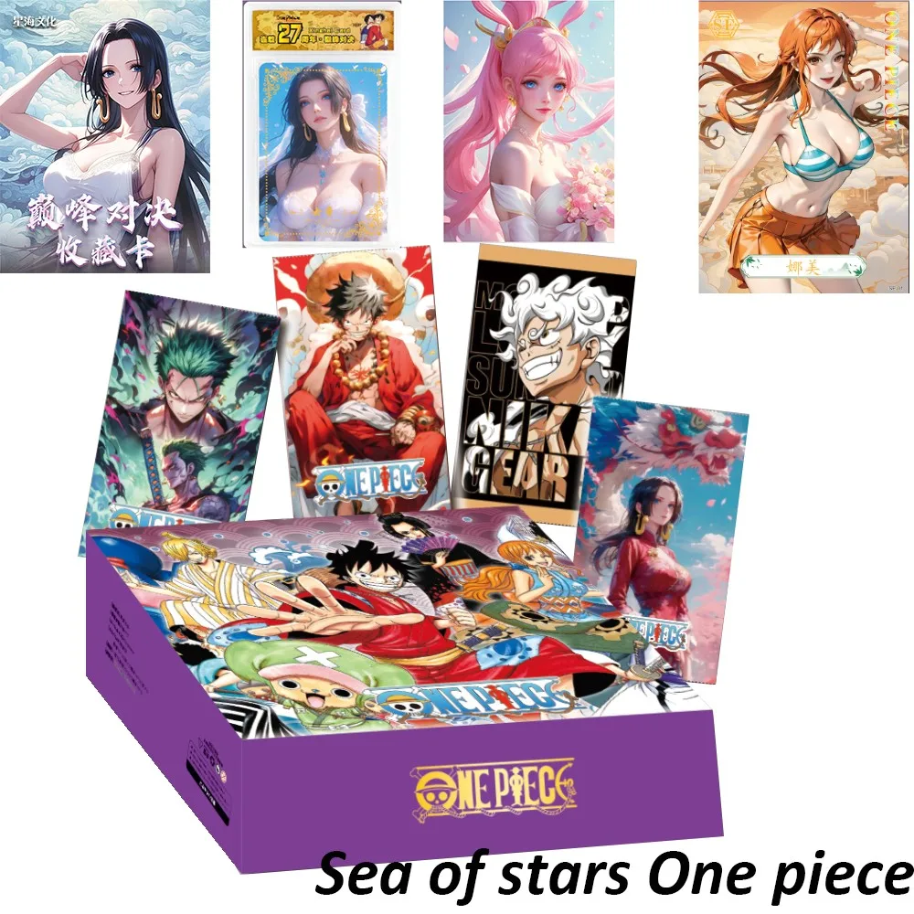 New Sea Of Stars One Piece Collection Card Anime Character Luffy Zoro Nami Chopper Rare Diamond Encrusted Flash Slp Lsp Cards