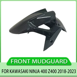 Motorcycle Front Fender Fairing Suitable For Kawasaki Ninja 400 Z400 2018-2023 High-Quality ABS Carbon Color