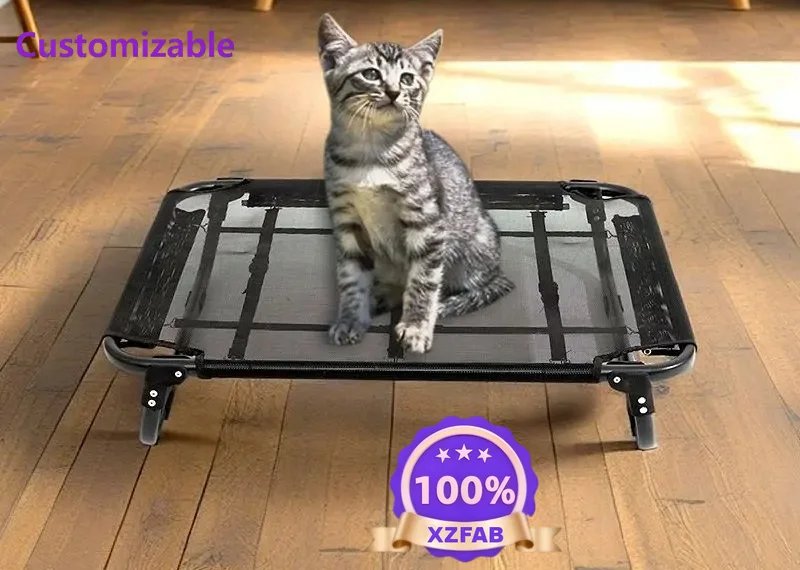 Factory Direct 2026 Dog Camp Bed Pet Folding Bed Cat Pet Bed Comfortable and Portable