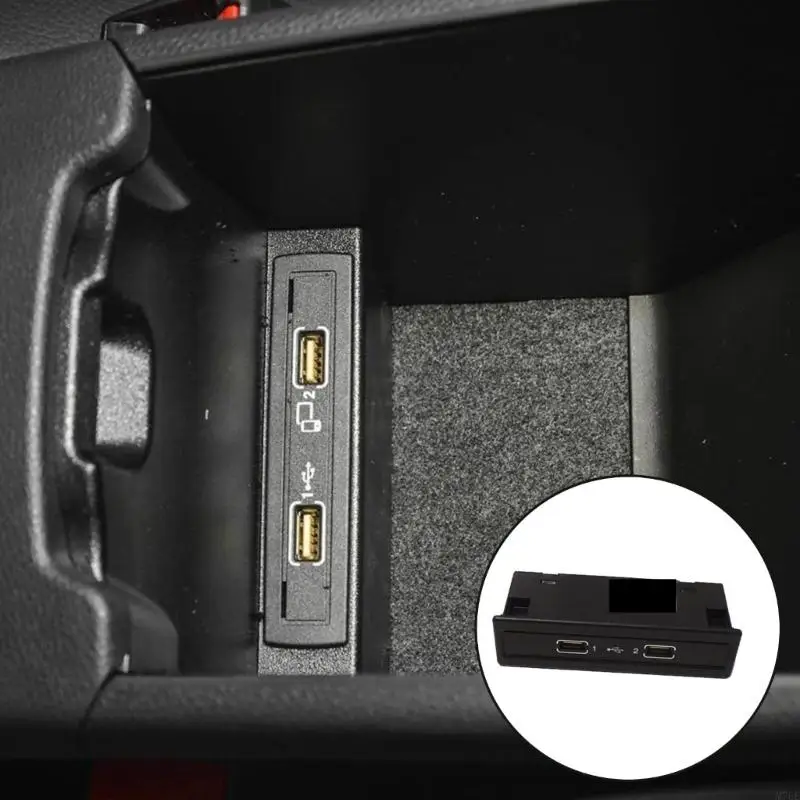 M76E Fahrzeug-USB-Medieneingangsbaugruppe A2058200326 2-Port-Konsolenpanel für W205 X253 W213 Medienzugriffsreparatur mit – Detail 8