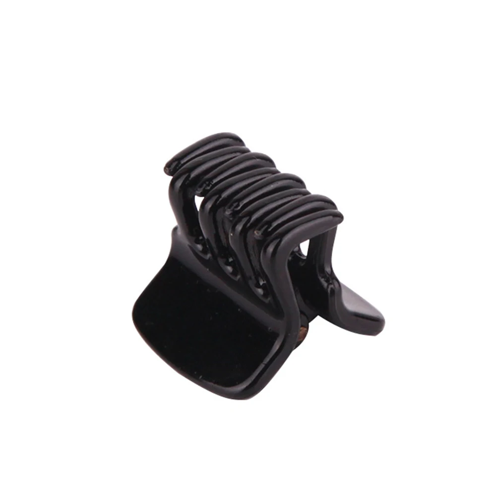 

24 Pcs Hair Clips Claw Barrettes Mini Hairpins Accessories Black Women Headdress Durable Plastic Non damaging Teeth Design