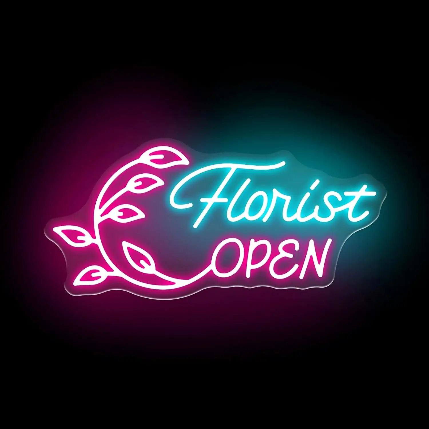 

Florist Open Neon Sign USB Powered Flower Shop LED Light Business Grand Opening for Supermarket Storefront Window Decoration
