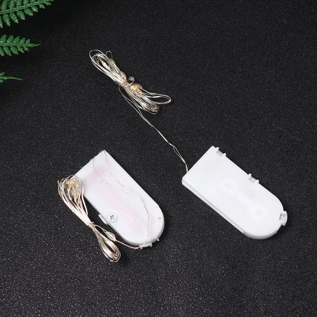 20 Stücke LED String Licht Knopf Box Fee Licht 1 m Kupferdraht Hohe Helligkeit Dekorative Lampe Weihnachten Hochzeit Festival