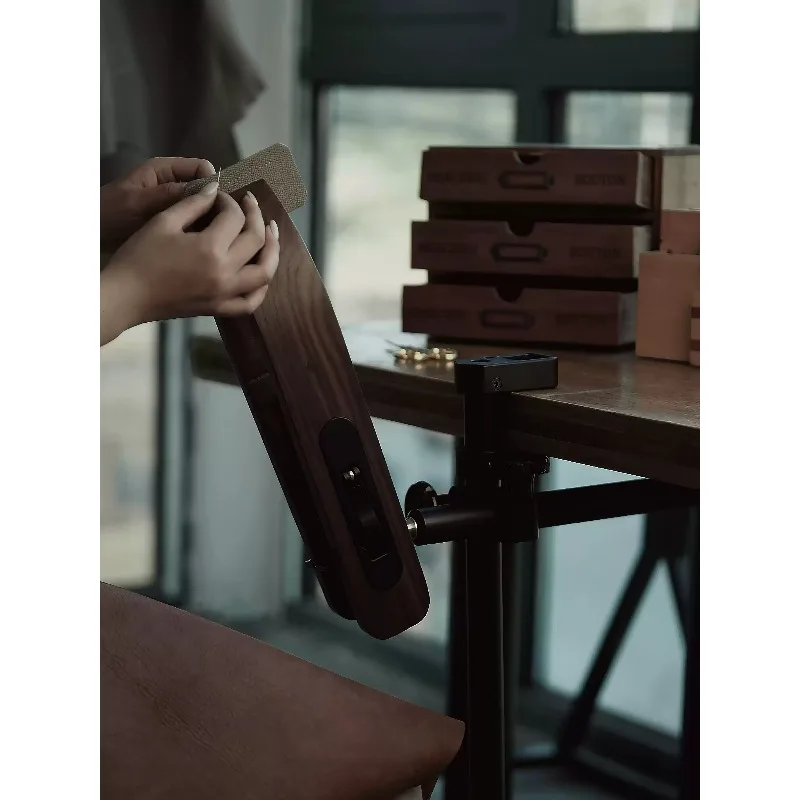 Wood Leather Sewing Clamp Stand DIY Handmade Leather Craft Holder For Leather Stitching Fixing Work Tool