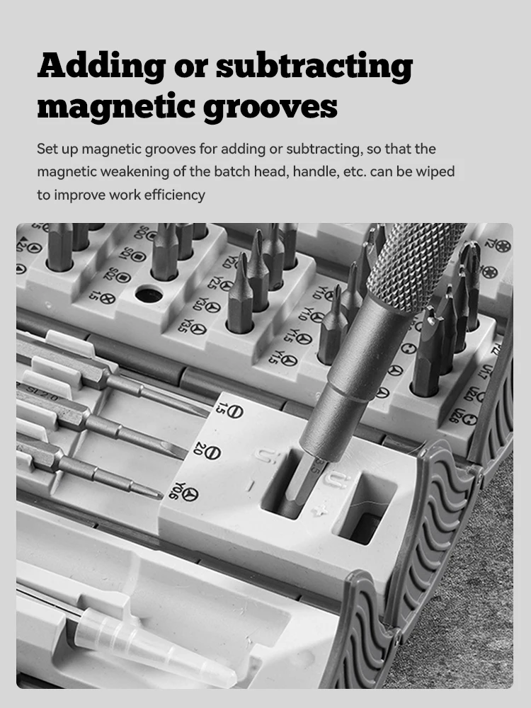 Imagem -03 - Precision Screwdriver Grupo Desmontagem Doméstica e Ferramentas de Manutenção Cilíndrico Portátil Plum Blossom Hexagonal 128 em 1