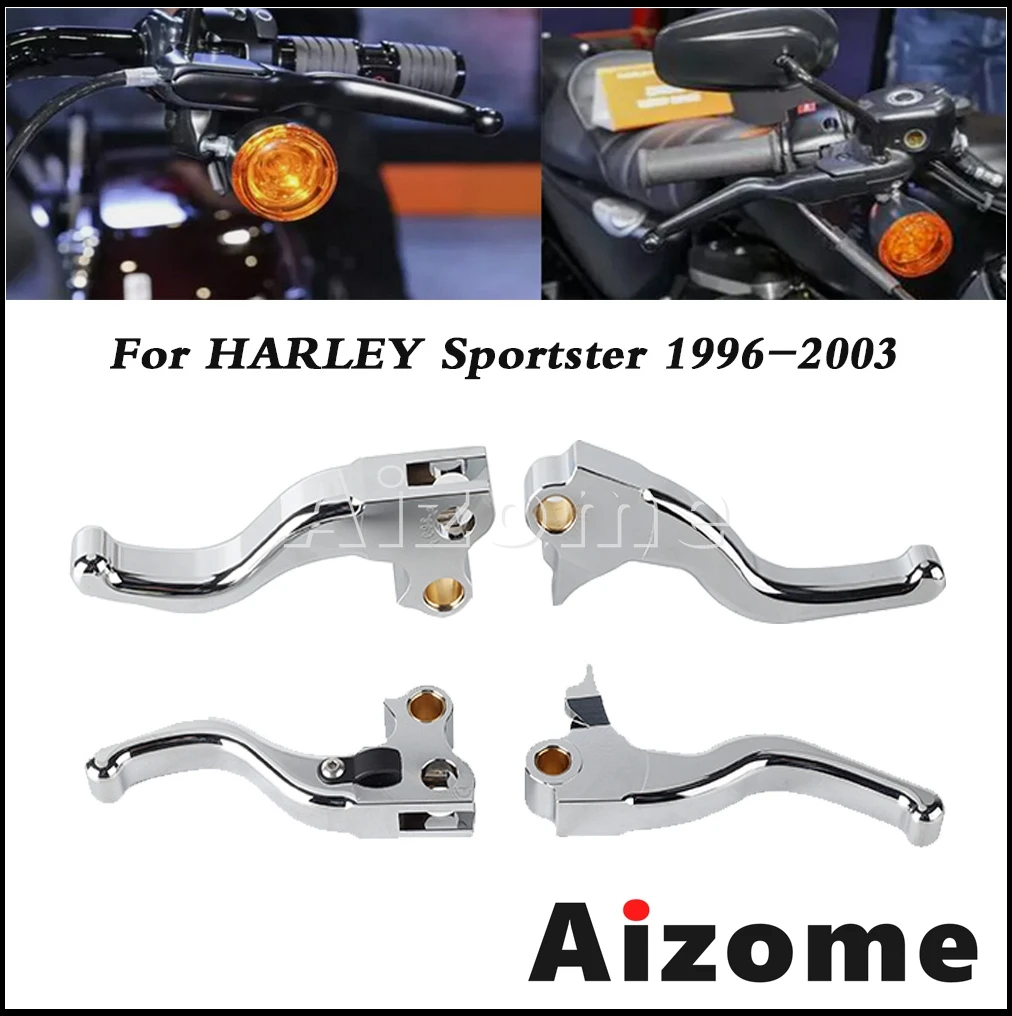 5 Colors Brake Clutch Lever Handle Drum Levers Motorcycle For Harley Sportster Roadster XL883R XL1200S XLH1200 XLH883 1996-2003