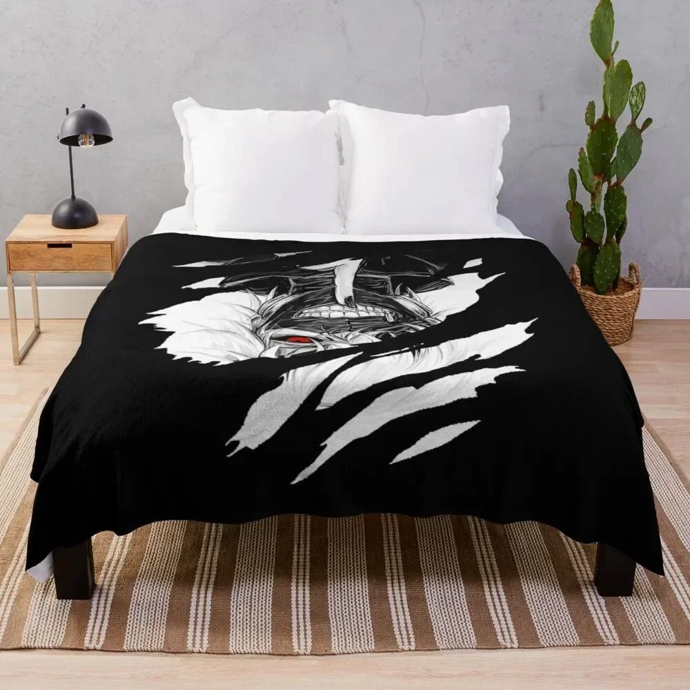

Kaneki Silence Throw Blanket Beach Decorative Sofa Thermals For Travel Flannel Fabric Blankets
