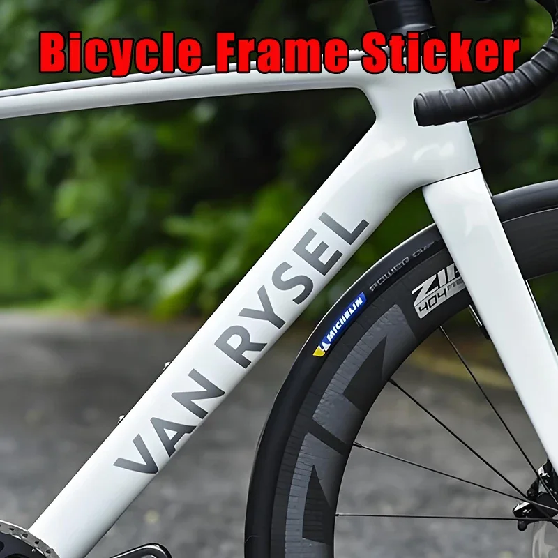 Para cuadro de bicicleta pegatina MTB calcomanías de bicicleta RCR fibra de carbono pegatina de cuadro de carretera pegatinas de bicicleta accesorios ciclismo decorativo