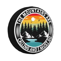Custom Mountains Awake The Soul Spare Wheel Cover for Jeep Hummer 4x4 RV Adventure Camping Tire Protector 14