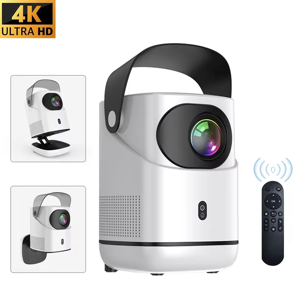 ATB TZ-2 Wall-mounted Smart Mini Projector Android 11 WiFi6 Support 4K  BT5.0 Projector 1080P  Home Cinema Portable Projector