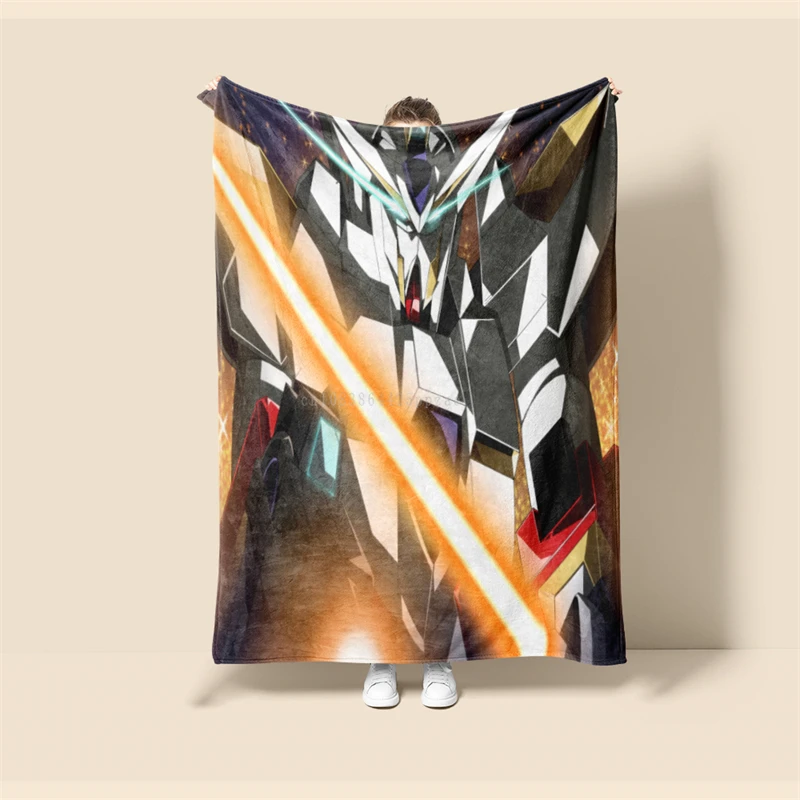 Guerreiro mecânico Gundam Luz Espada Throw Blanket, Dominador, Presente de férias das crianças, Animação do jogo Produtos periféricos, macio